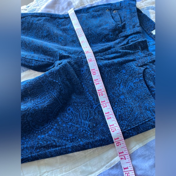 Joe Fresh Womens Pant Blue Paisley Preppy Corduroy Slim Pants 26 - Picture 7 of 9